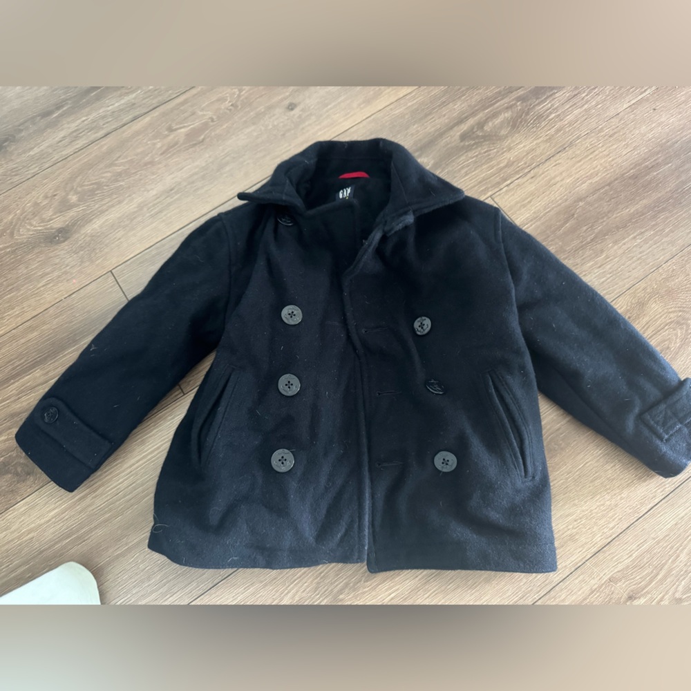 Gap merino wool toddler Peacoat